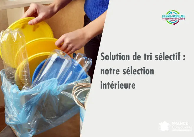 Poubelles de tri sélectif en intérieur pour bureaux et collectivités dédiées au recyclage des déchets