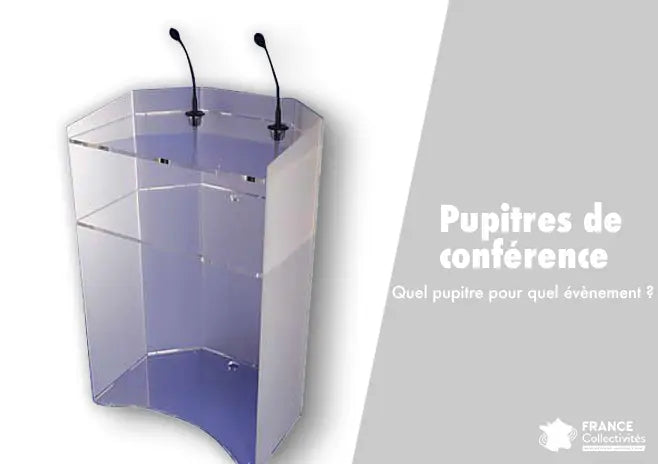 Pupitres de conférence utilisés lors de réunions, séminaires et discours pour améliorer le confort et la prise de parole des intervenants