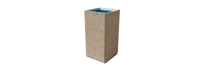 Poubelle en béton de capacités 80L à 130L