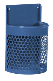 Corbeille demi lune ronde murale-Bleu