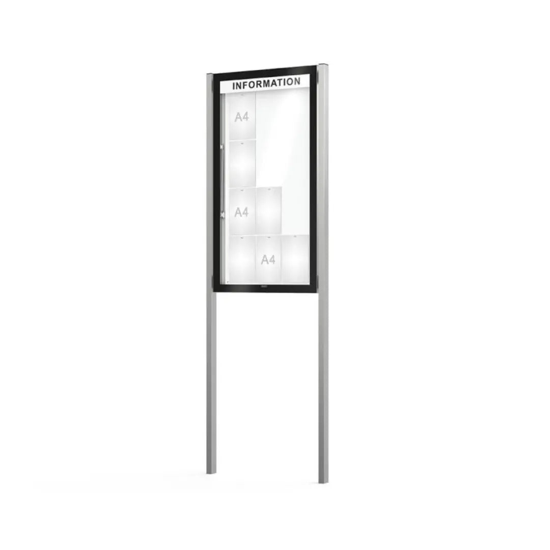 Vitrine d'affichage Edge sur poteaux - France Collectivités