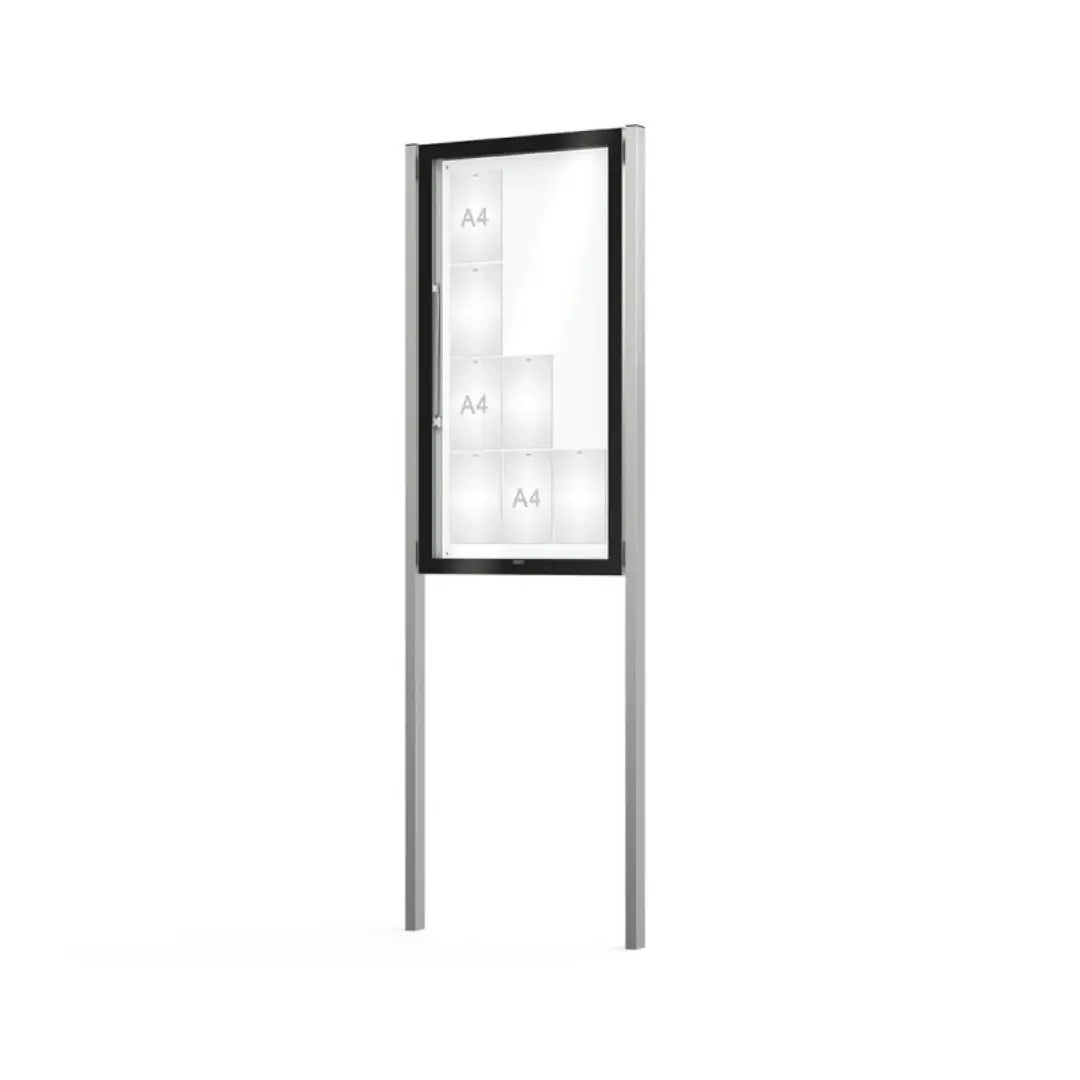 Vitrine d'affichage Edge sur poteaux - France Collectivités
