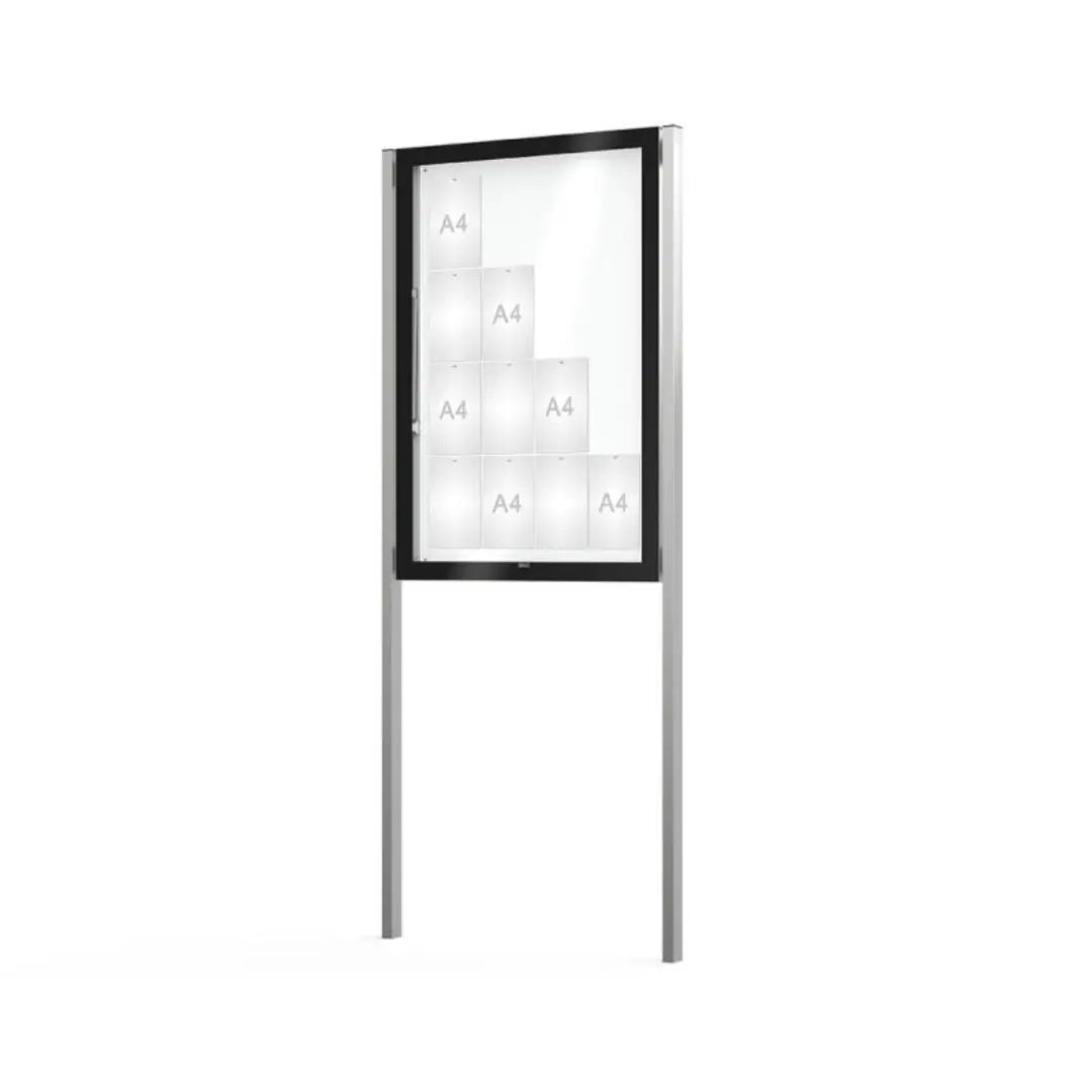 Vitrine d'affichage Edge sur poteaux - France Collectivités