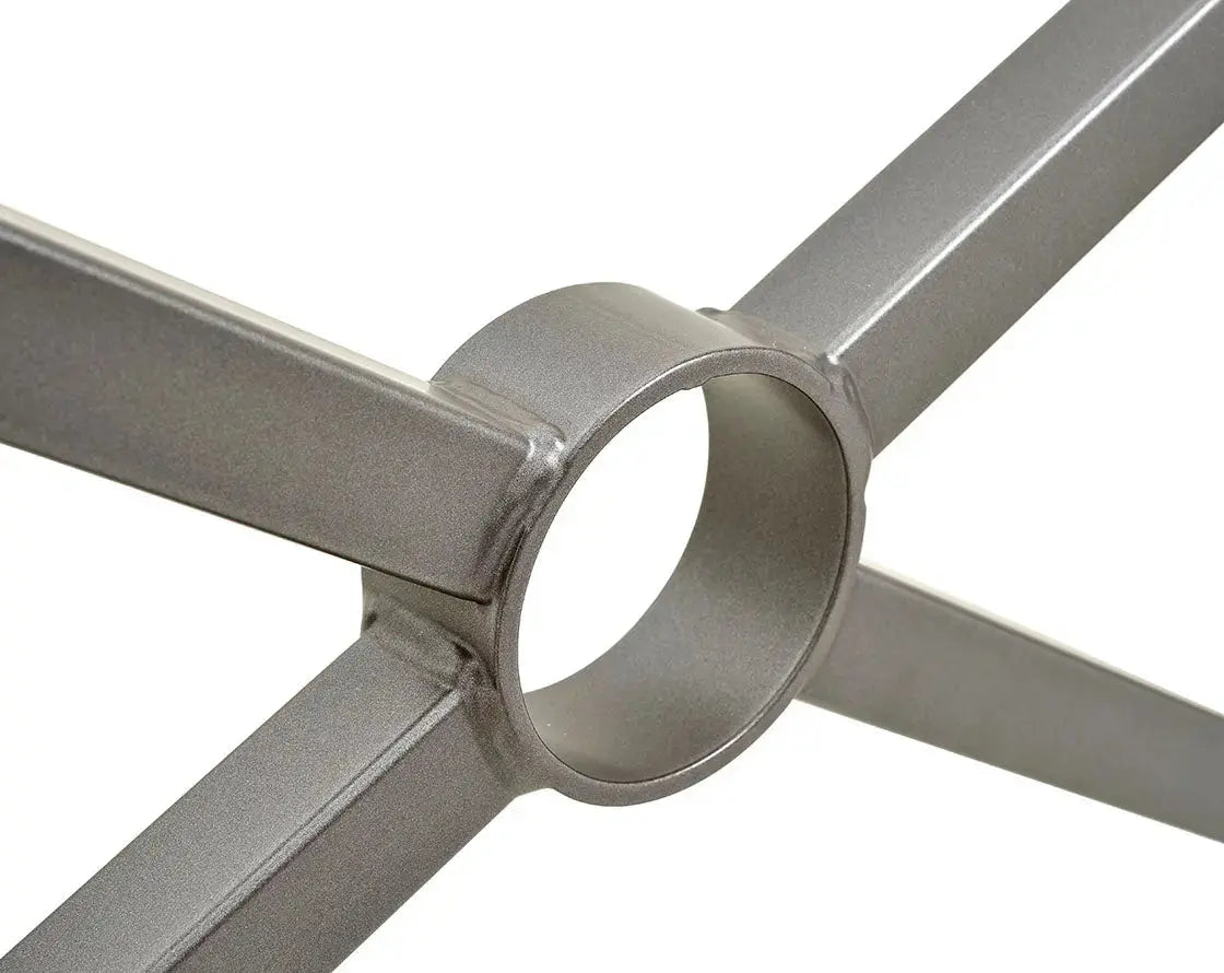 Main courante Lisbonne avec cadre grillagé en fil Ø4 mm pour protection piétonne