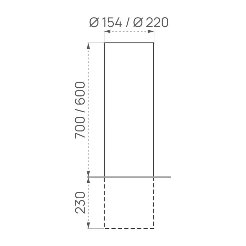 Borne inox ø 154 mm ou 220 mm Procity