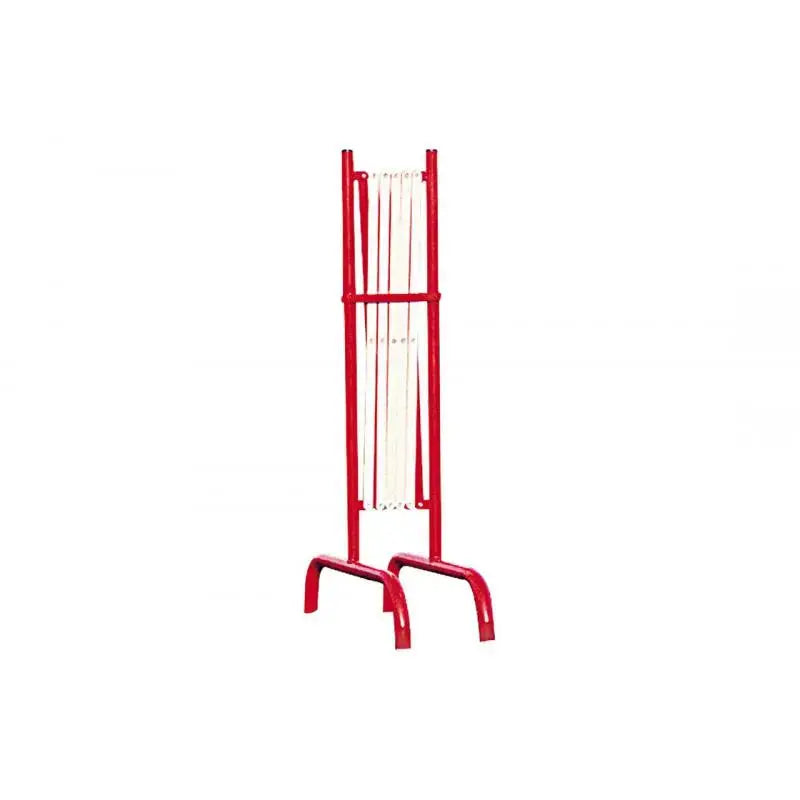 Barrière extensible acier 3 m rouge et blanc (lot de 4) - France Collectivités