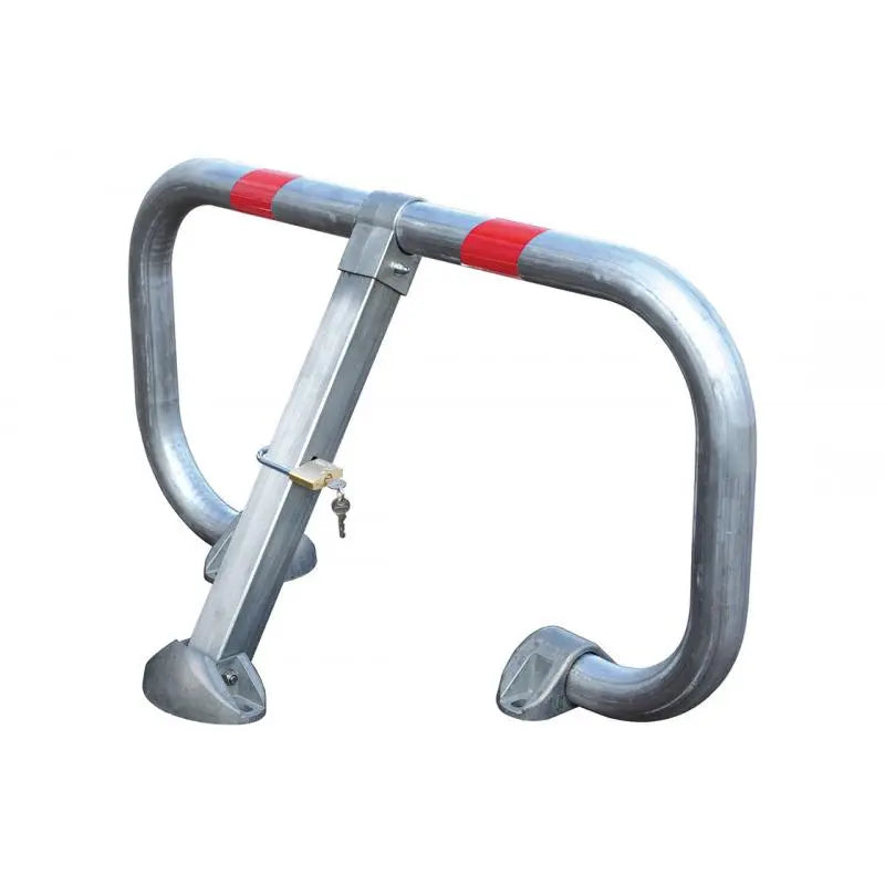 Bloc parking de réservation avec système de verrouillage par cadenas et structure télescopique