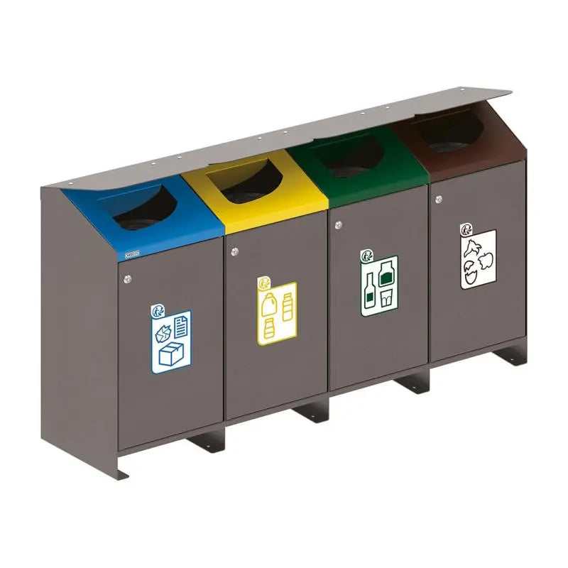 Kit de 4 autocollants pédagogiques pour tri sélectif