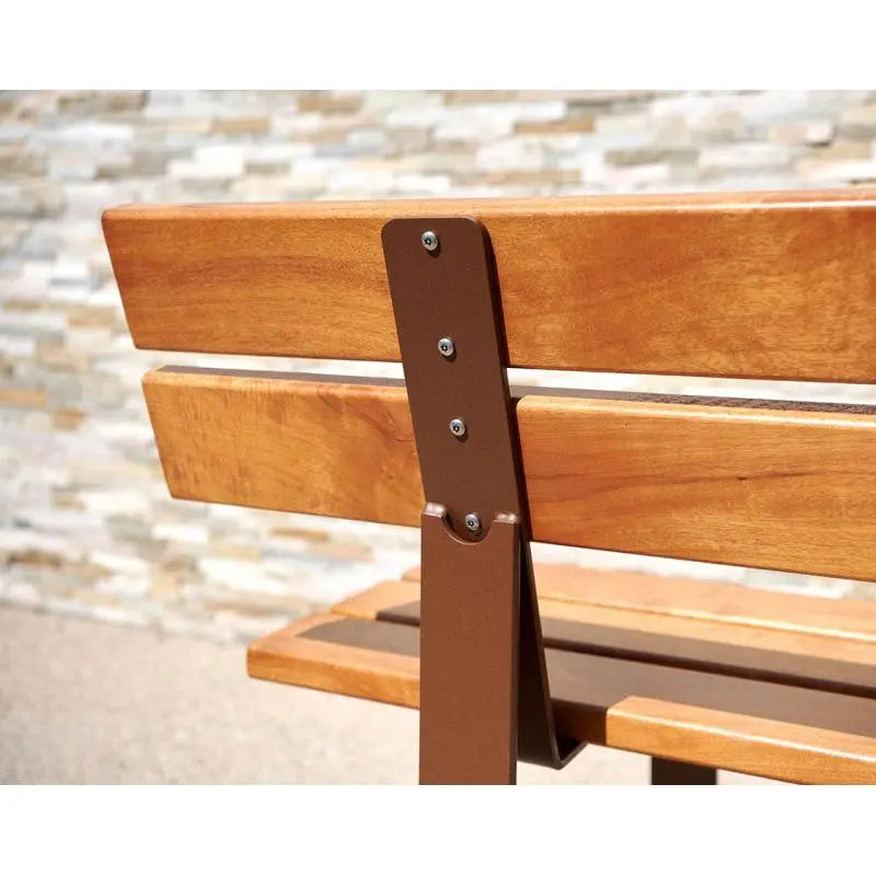 Banc urbain Riga 1800 mm avec structure métallique robuste