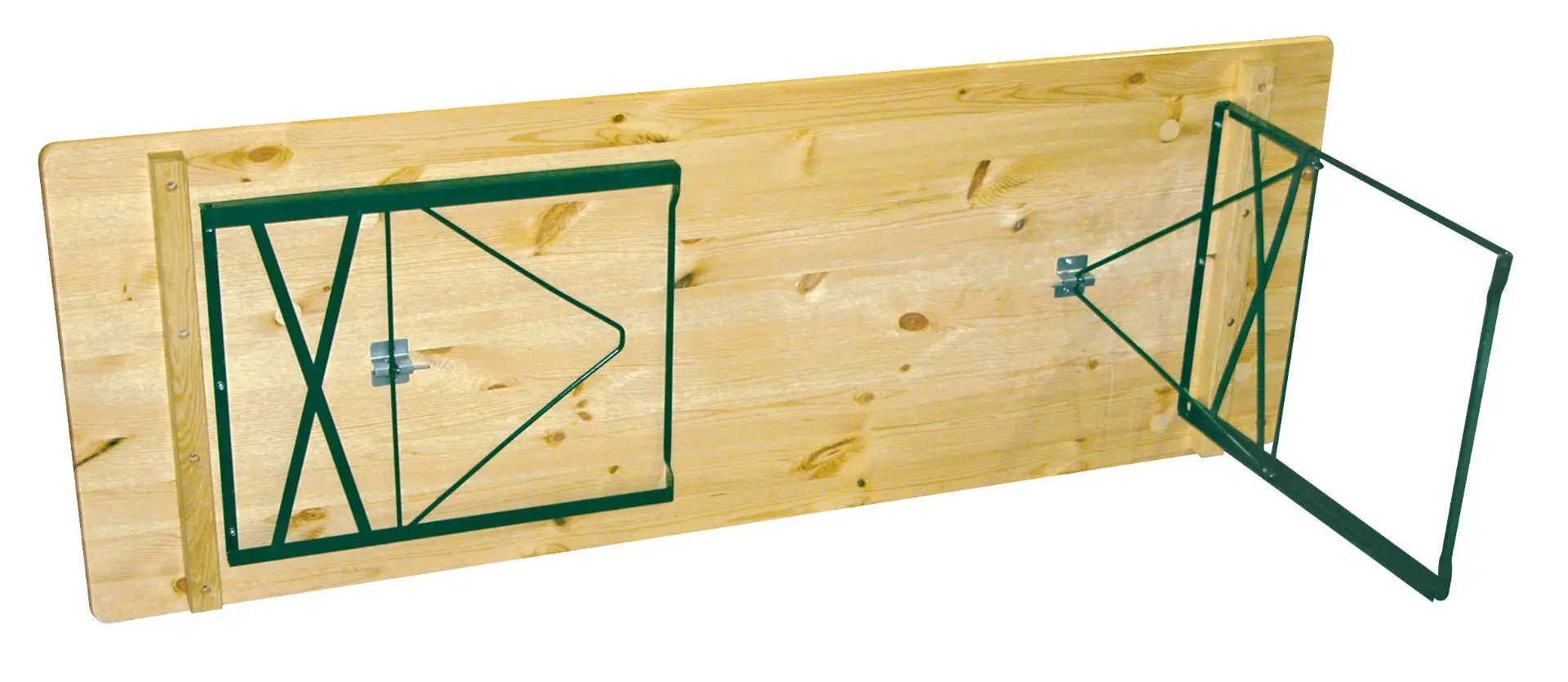 Table pliante bois cornière 220 x 70 cm - France Collectivités