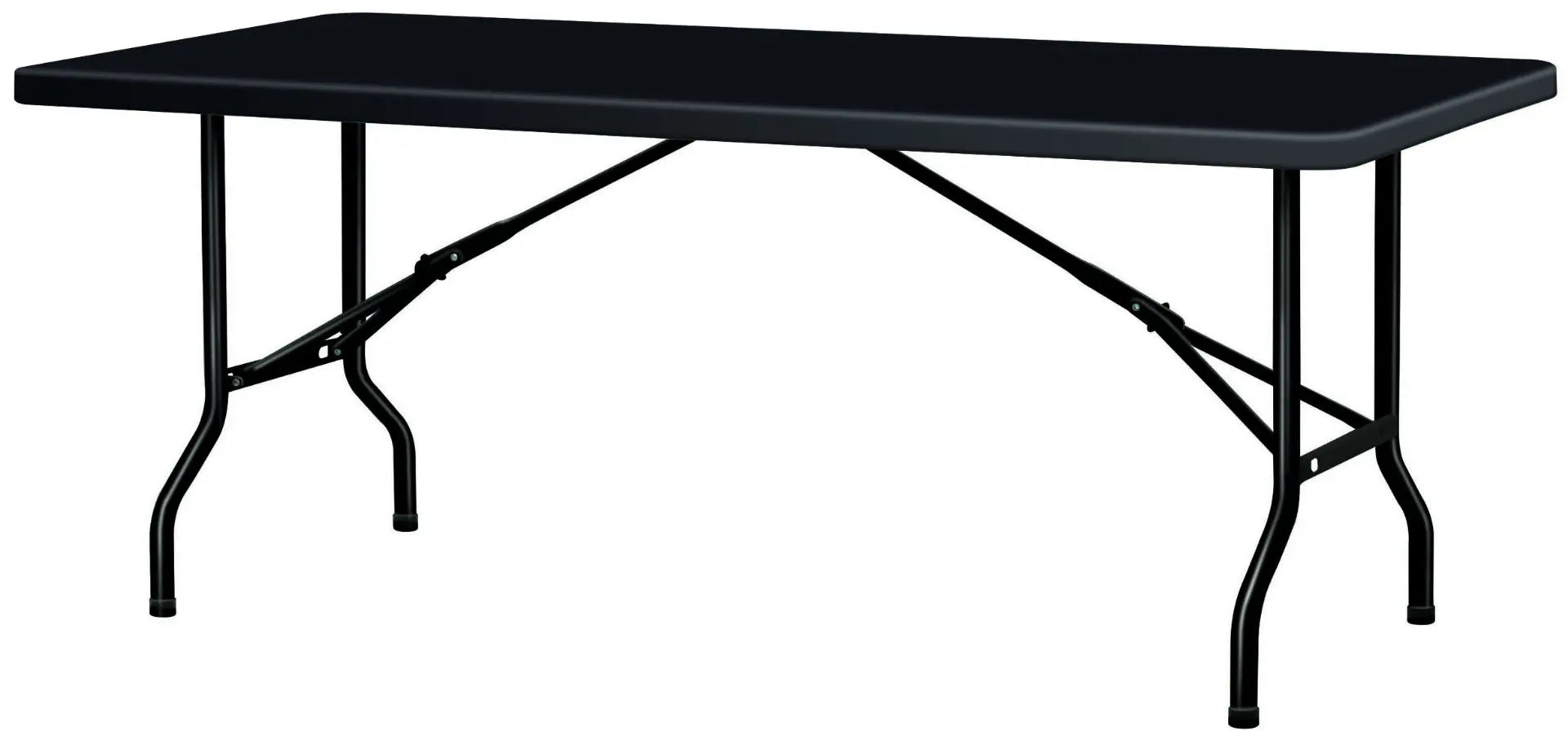 Table pliante plastique plateau noir 183 x 76 cm - France Collectivités