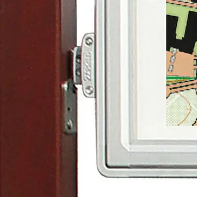 Vitrine aluminium et bois double face 2 X 27 feuilles A4 Procity