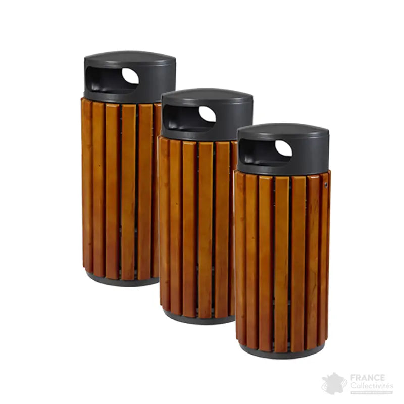 Corbeille bois basic Zeno 40 ou 60 litres