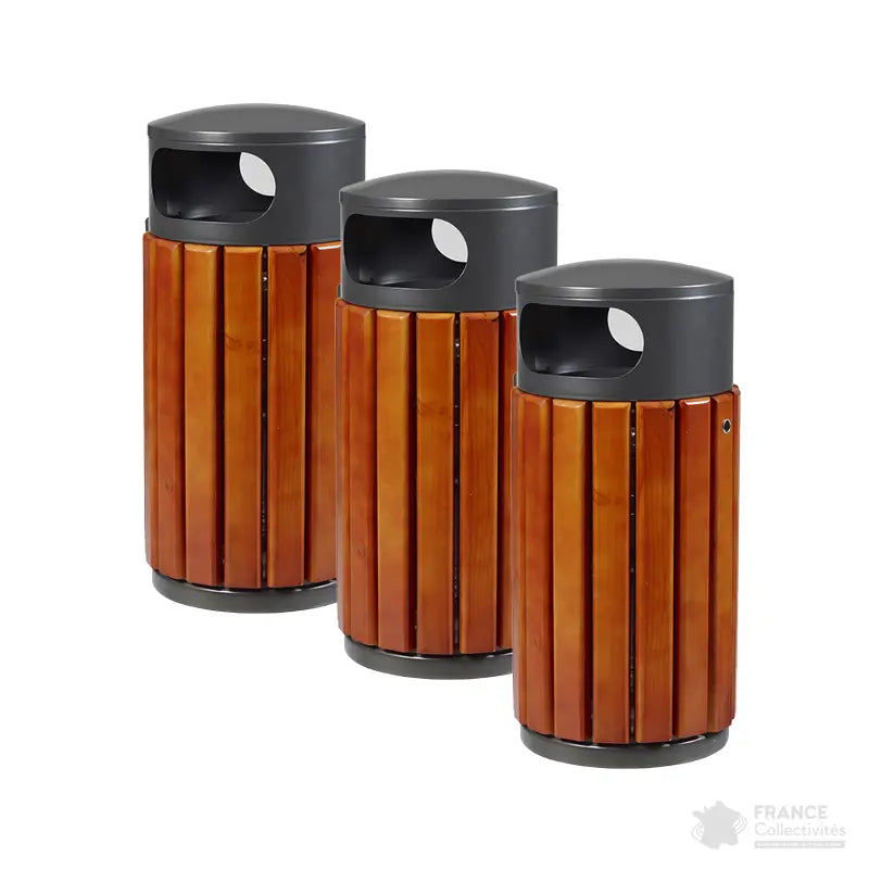 Corbeille bois basic Zeno 40 ou 60 litres
