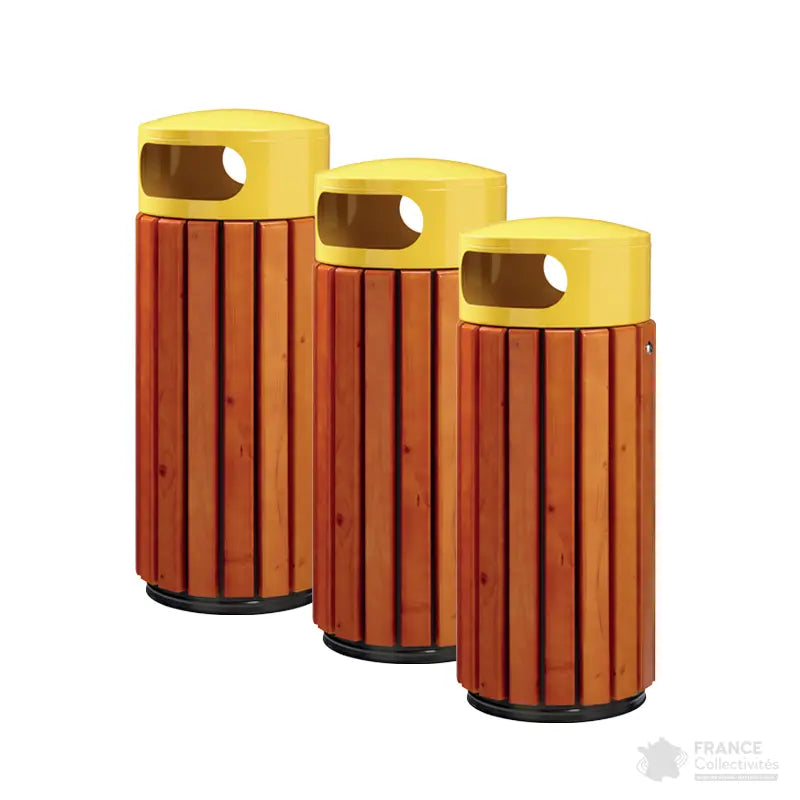 Corbeille bois basic Zeno 40 ou 60 litres