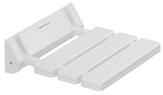 Siège de douche relevable blanc Biska Rossignol
