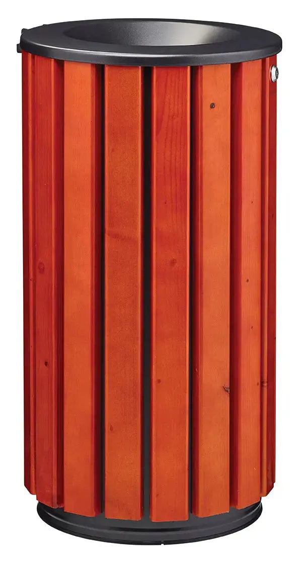 Corbeille bois Zeno Access 80L à poser ou à fixer