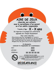 Panneau aire de jeux bonhomme france collectivités