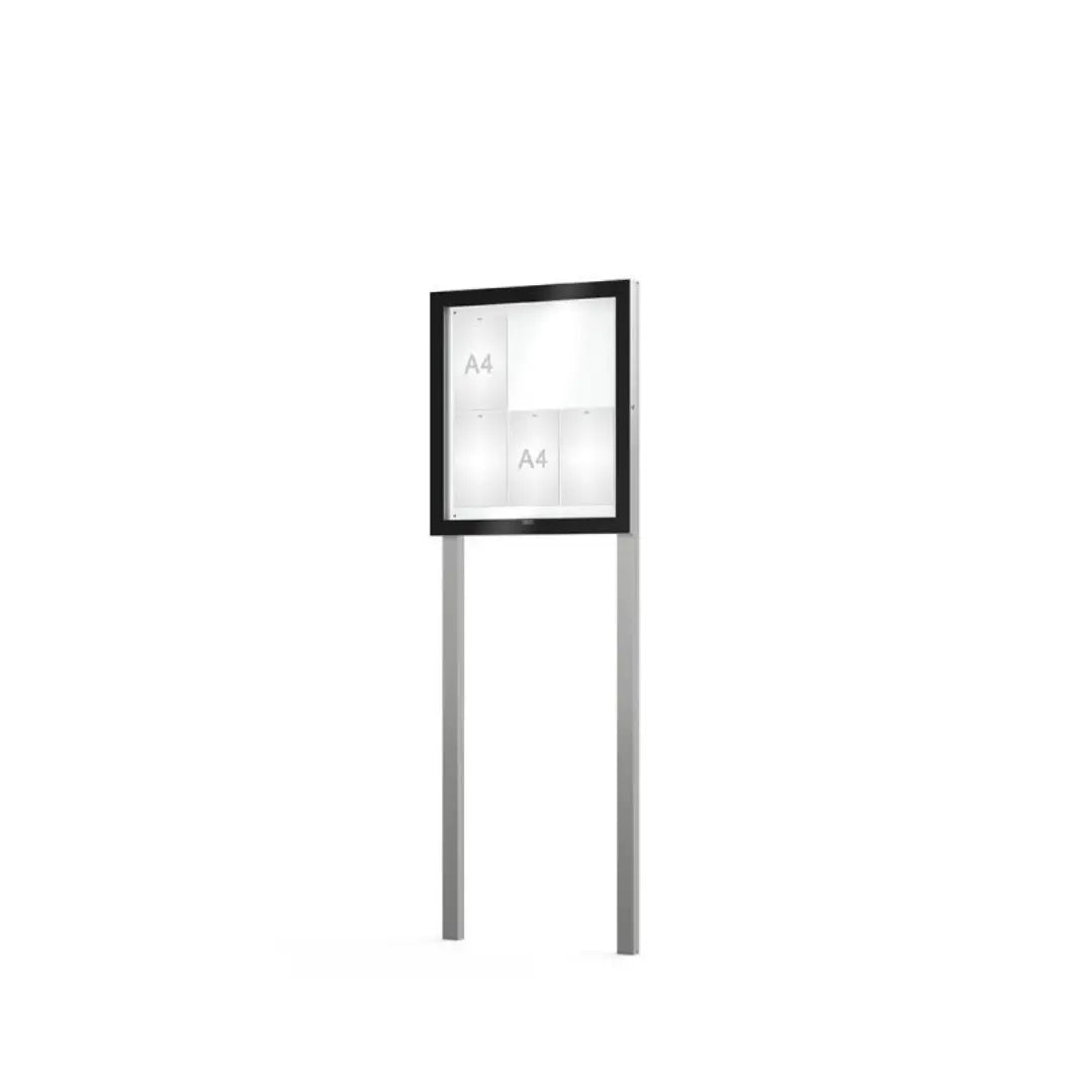 Vitrine d'affichage Edge sur poteaux - France Collectivités