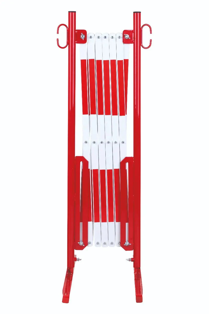 barrière extensible rouge-blanc 3,6m standard - France Collectivités