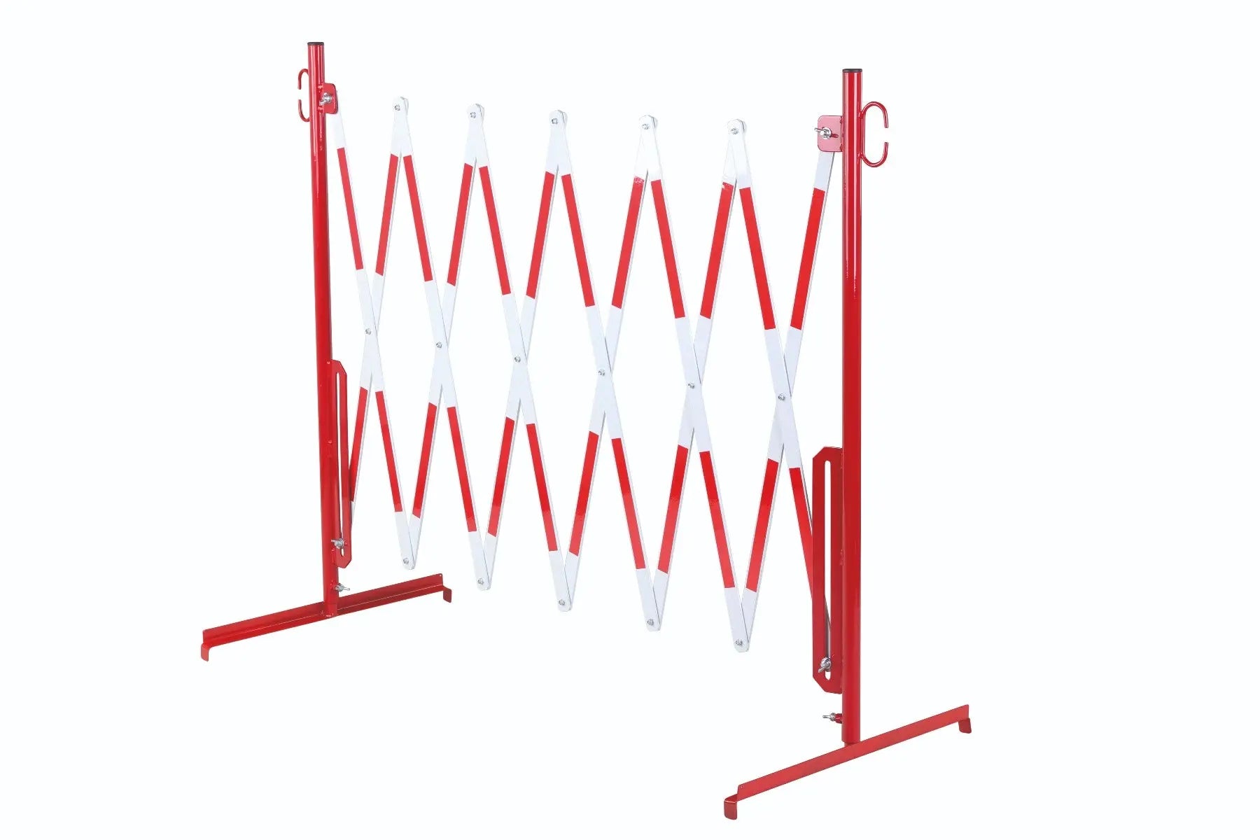 barrière extensible rouge-blanc 3,6m standard - France Collectivités