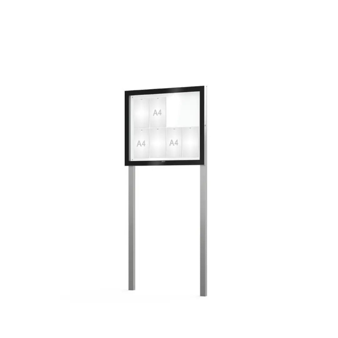 Vitrine d'affichage Edge sur poteaux - France Collectivités