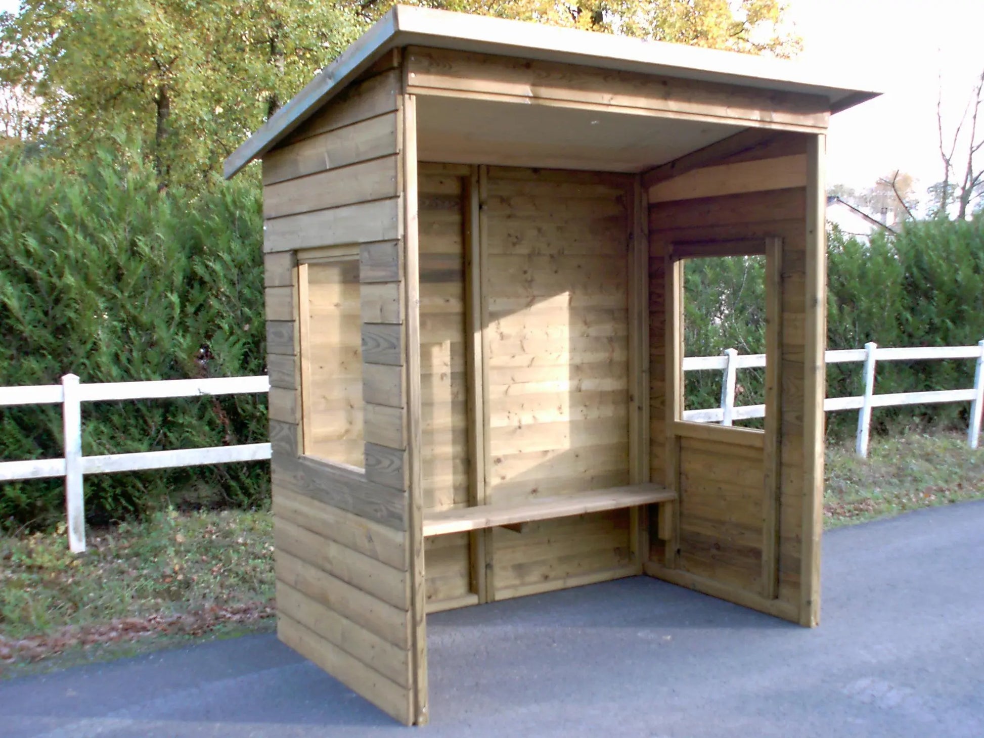Abri voyageurs bois 3 m - France Collectivités