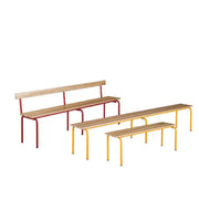 Banc acier bois cyrano 120 cm - France Collectivités