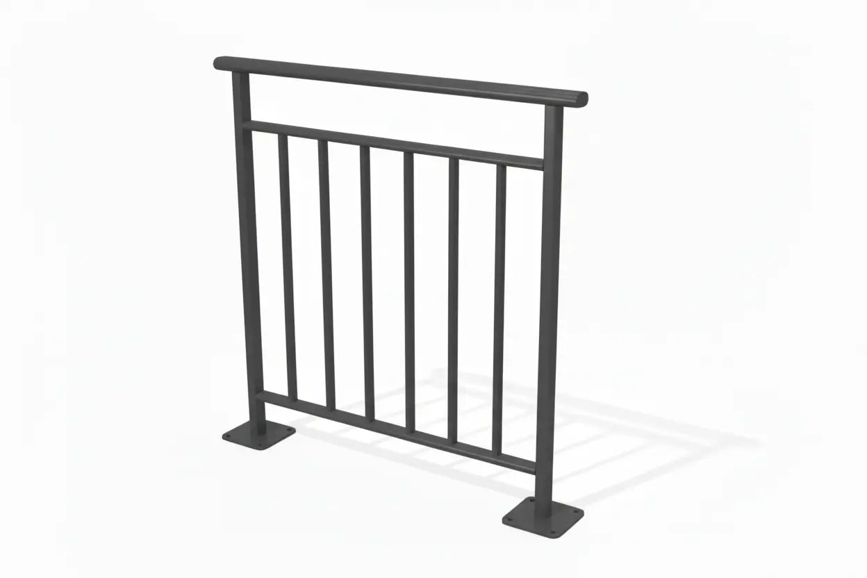 barriere de ville bonne garde 1m sur platines_gris_ral_7016