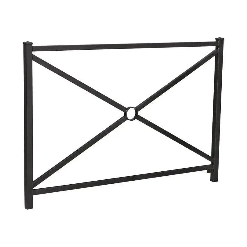 Barrière Orléans avec structure en tubes acier rectangulaires et design classique