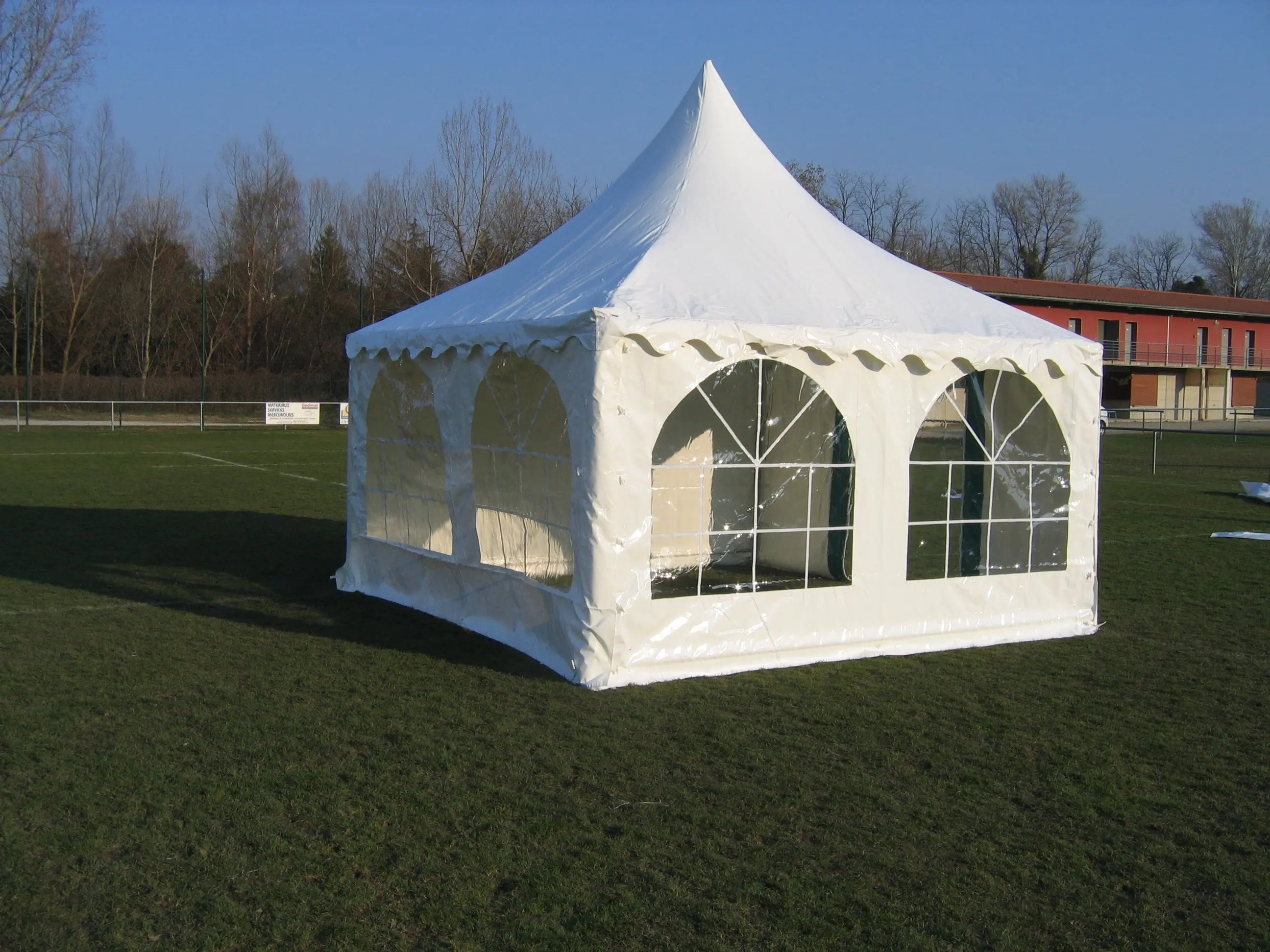 Tente Pagode acier 4 x 4 m - Complète france collectivités