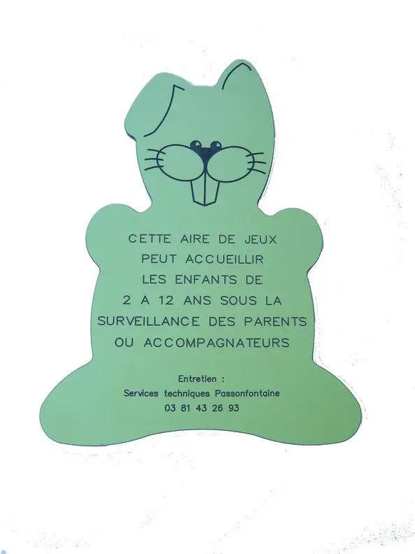 Panneau aire de jeux + interdiction de fumer france collectivités