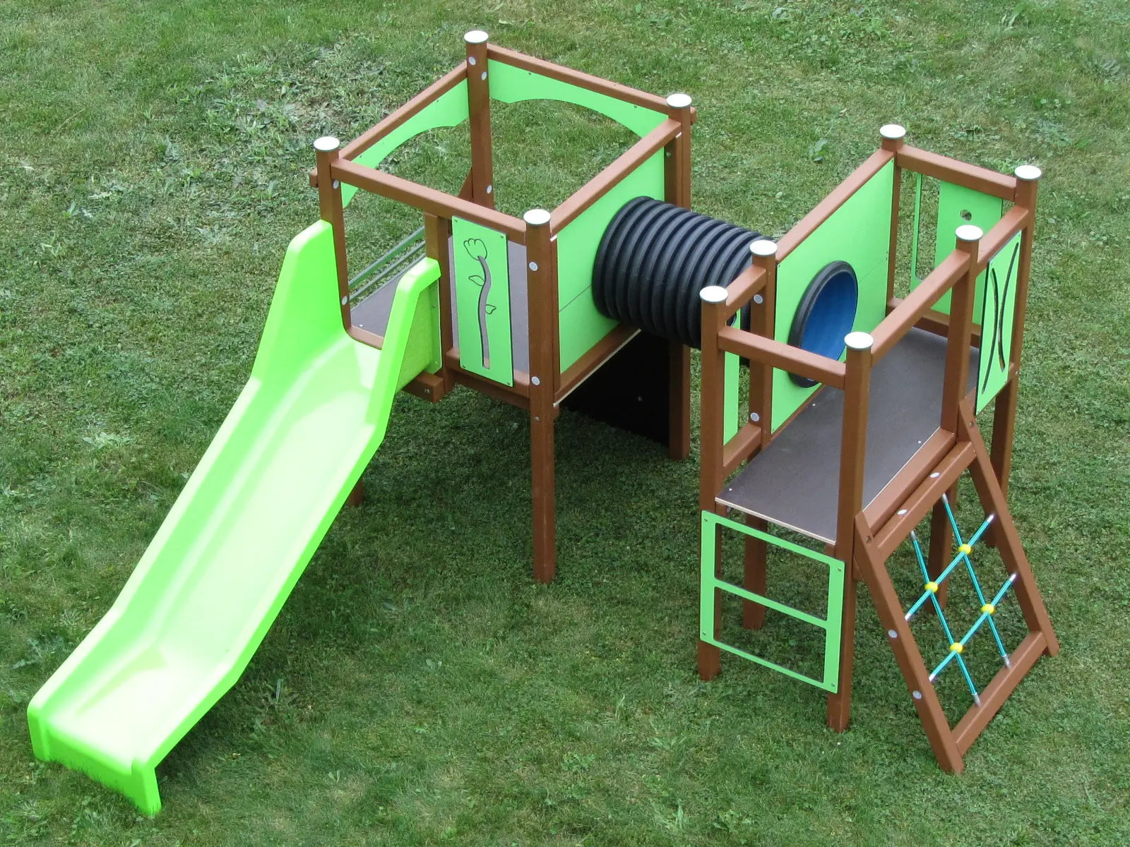 Structure de jeu Le Papyrus en aluminium vert golden pour enfants de 2 à 7 ans