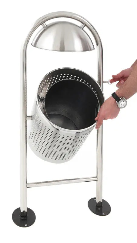 Poubelle 27 litres ronde anti-pluie france collectivités
