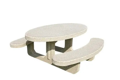 Table pique-nique Récife en béton 6 à 8 places pour espaces publics