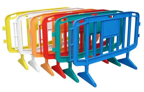 Barrière plastique Urban légère et maniable pour organisation de zones événementielles