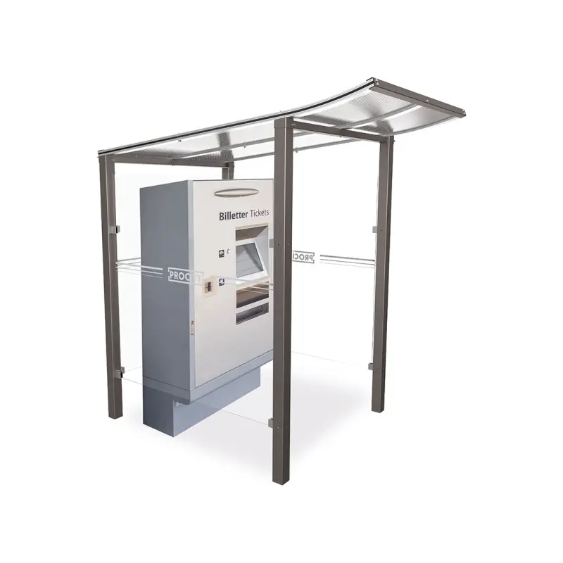 Abri caisse Modulo avec vitrages latéraux Procity