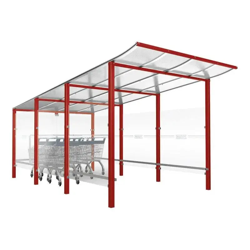 Abri chariots Modulo scellement direct, abri bordeaux