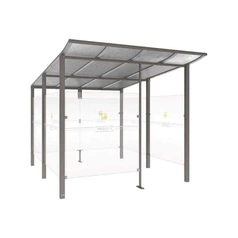 Abri fumeurs aluminium Modulo Procity