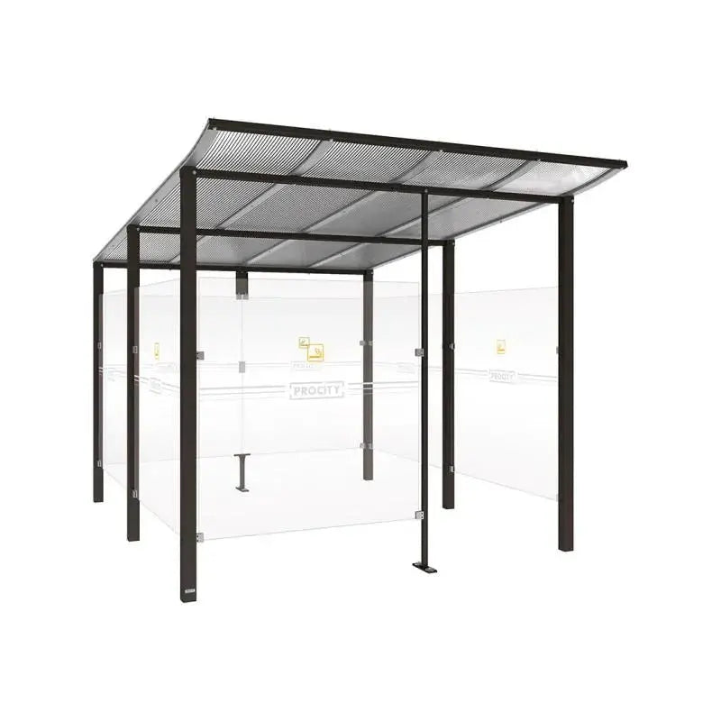 Abri fumeurs aluminium Modulo Procity