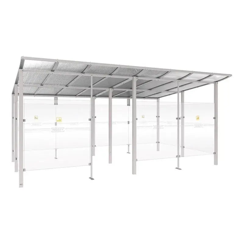 Abri fumeurs aluminium Modulo Procity