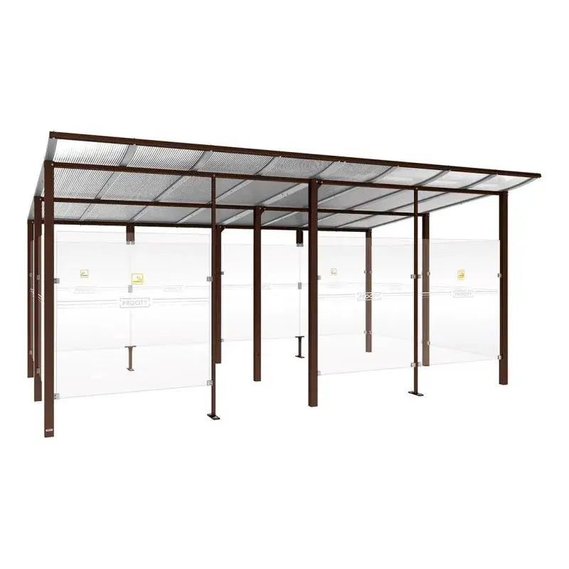Abri fumeurs aluminium Modulo Procity