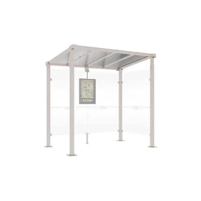 Station de bus Milan avec toiture en polycarbonate alvéolaire 10 mm