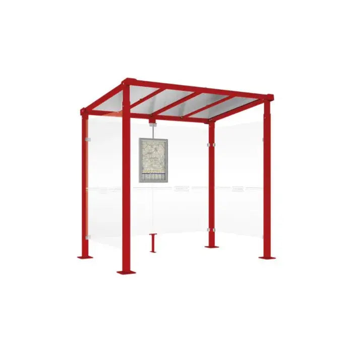 Station de bus Milan avec pose sur platines et structure robuste