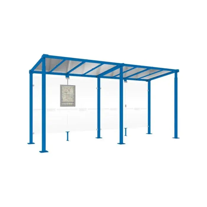 Station de bus Milan avec structure acier et toiture anti-UV