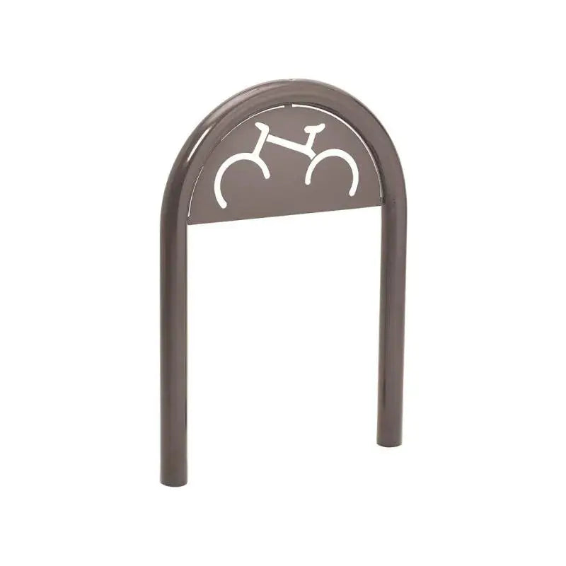 Appui vélo, avec signalétique cyclisme, scellement direct diamètre 60mm gris city