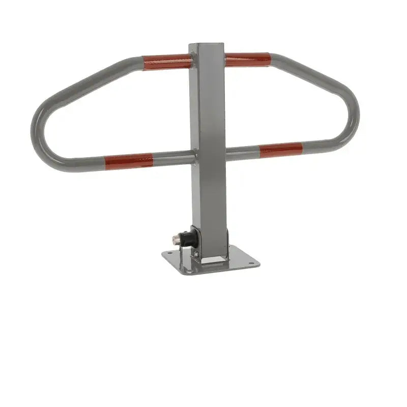 Bloc parking avec un pied central, gris et rouge fixation sur platine