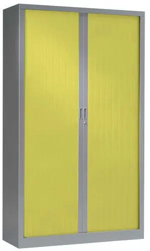 Armoire de bureau Fun avec rideaux PVC M2 et ouverture totale pour accès simplifié aux dossiers