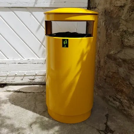 Corbeille acier 80L Australia Slide tri sélectif 1 flux