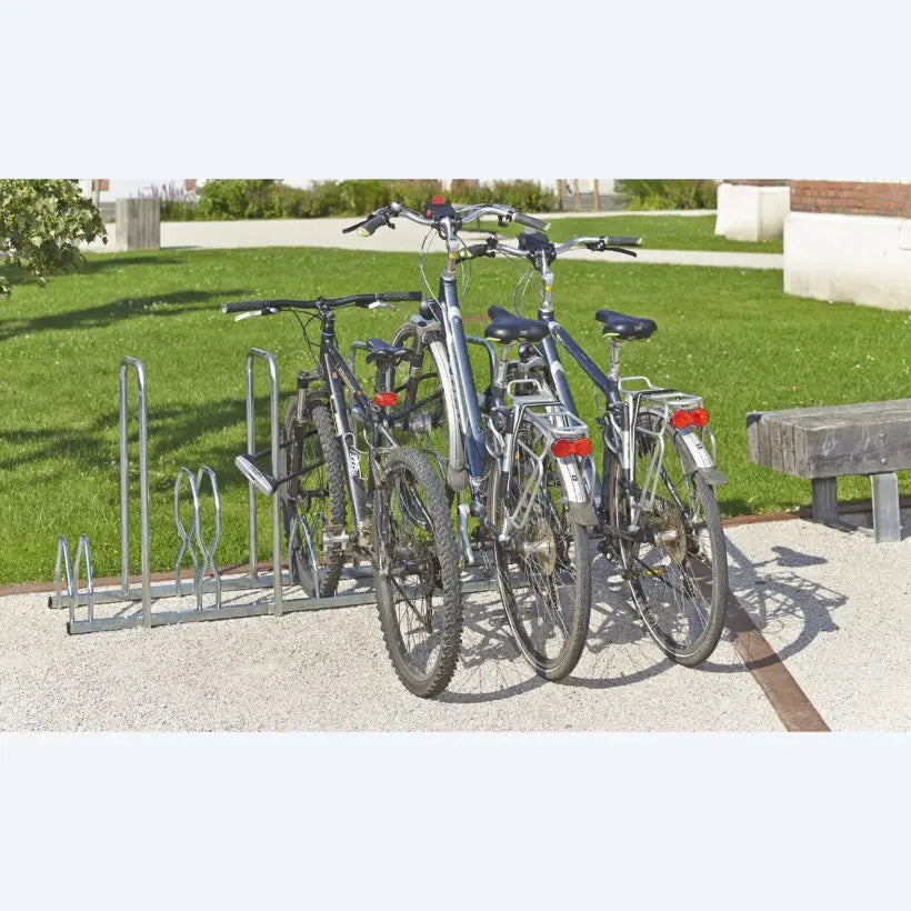 Support cycle râtelier 2 niveaux 4 arceaux - 5 places - France Collectivités